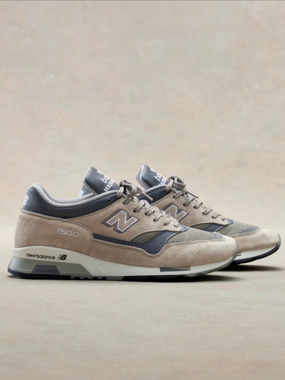 New Balance Made in UK 1500 Grey White Rock Ridge Smoked Pearl — 38 / 39 / 43, Novo