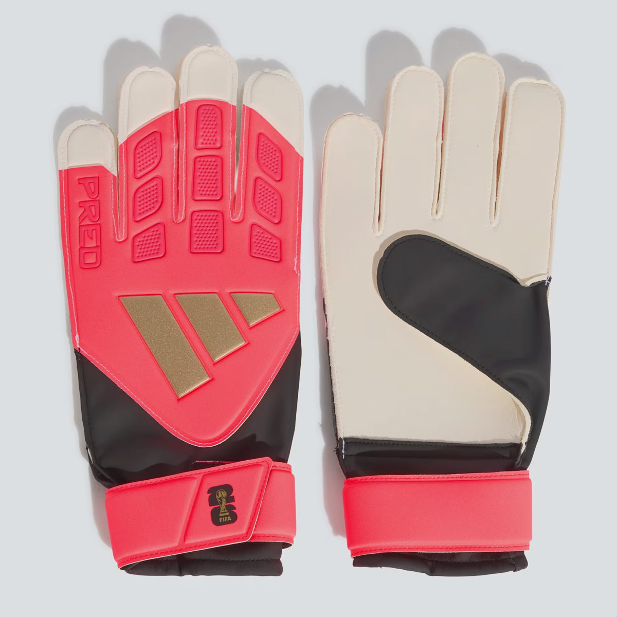 Luva de Goleiro Adidas Predator Training Rosa e Preta