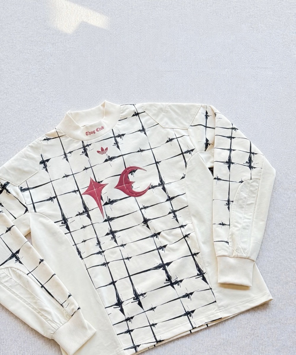 Thug Club x adidas Moletom Goalie Relaxed White — XG, Novo