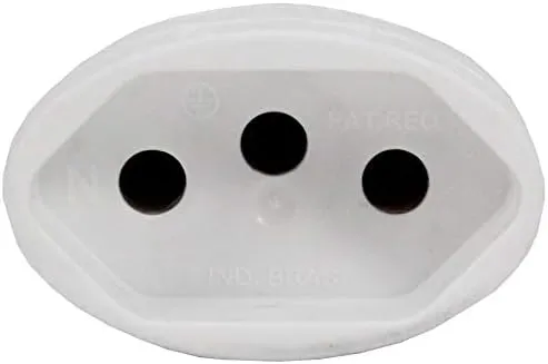 TOMADA DESMONTA 2P+T 20A/250V BRANCO-4CX EXPO/48PC DANEVA