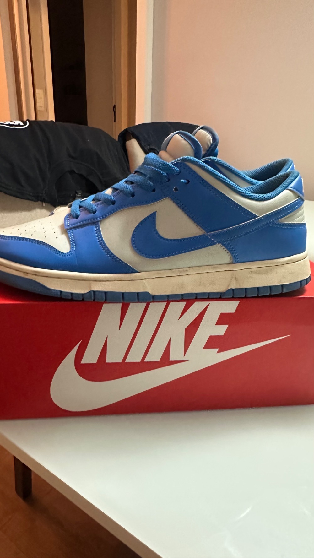 Nike Dunk Low Retro Blue White — 45, Usado