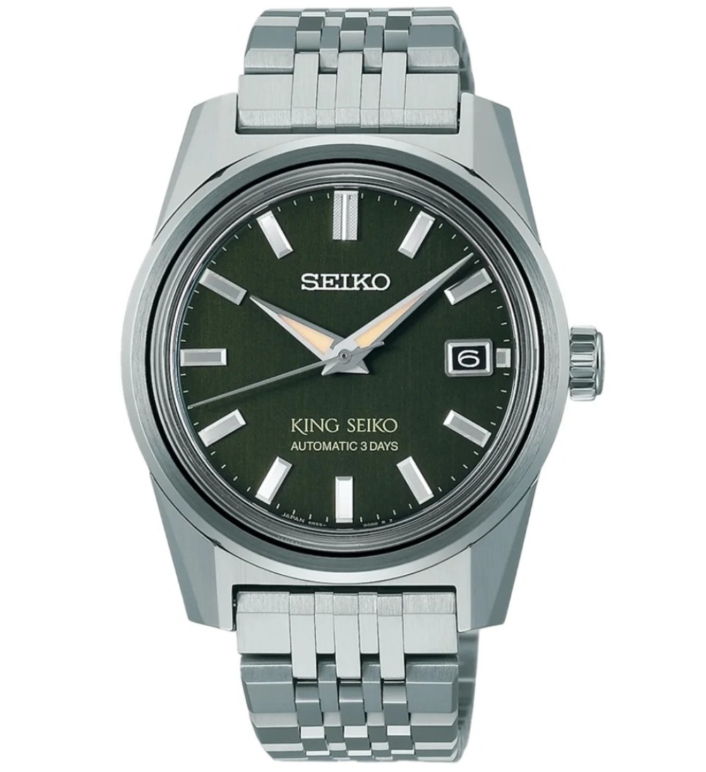 Relógio Seiko KSK Olive Suede 6R Interchangeable 38.3mm — Único, Novo