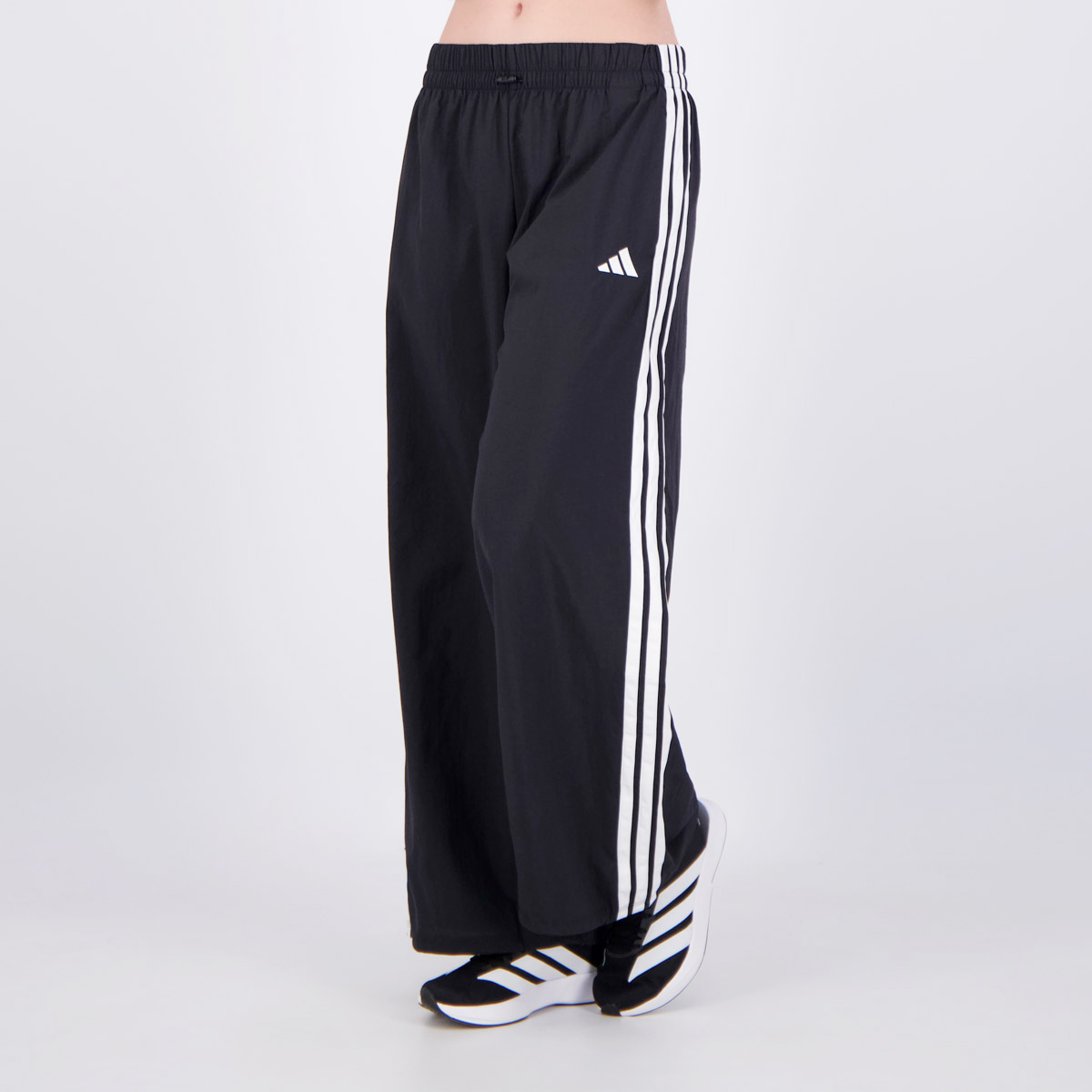 Calça Adidas Essentials 3S Feminina Preta e Branca
