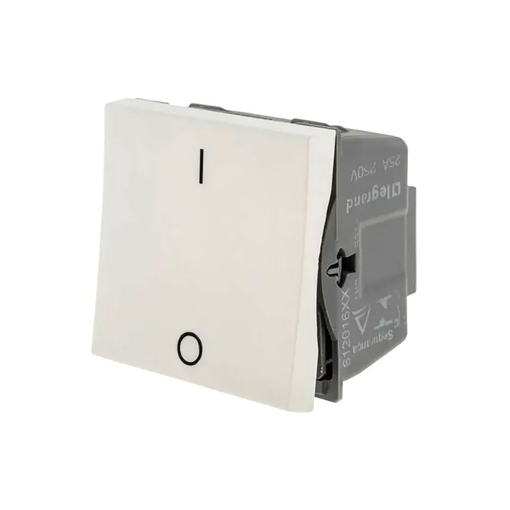 Interruptor Simples Bipolar Branco 25a 250v Pial Plus