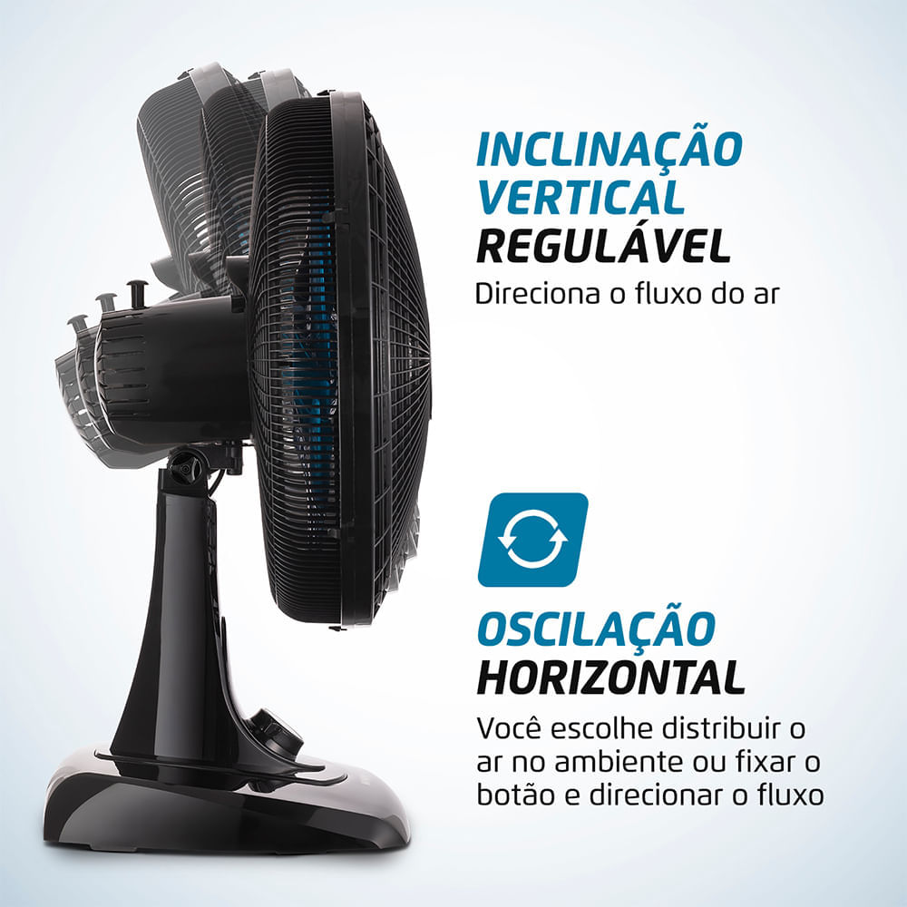 Foto 4 de Ventilador de Mesa Maxis 6 pás 40cm V-40-MX-B 110