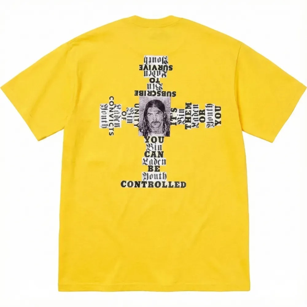 Camiseta Supreme Dash Snow Yellow FW25-W17 — XXG, Novo