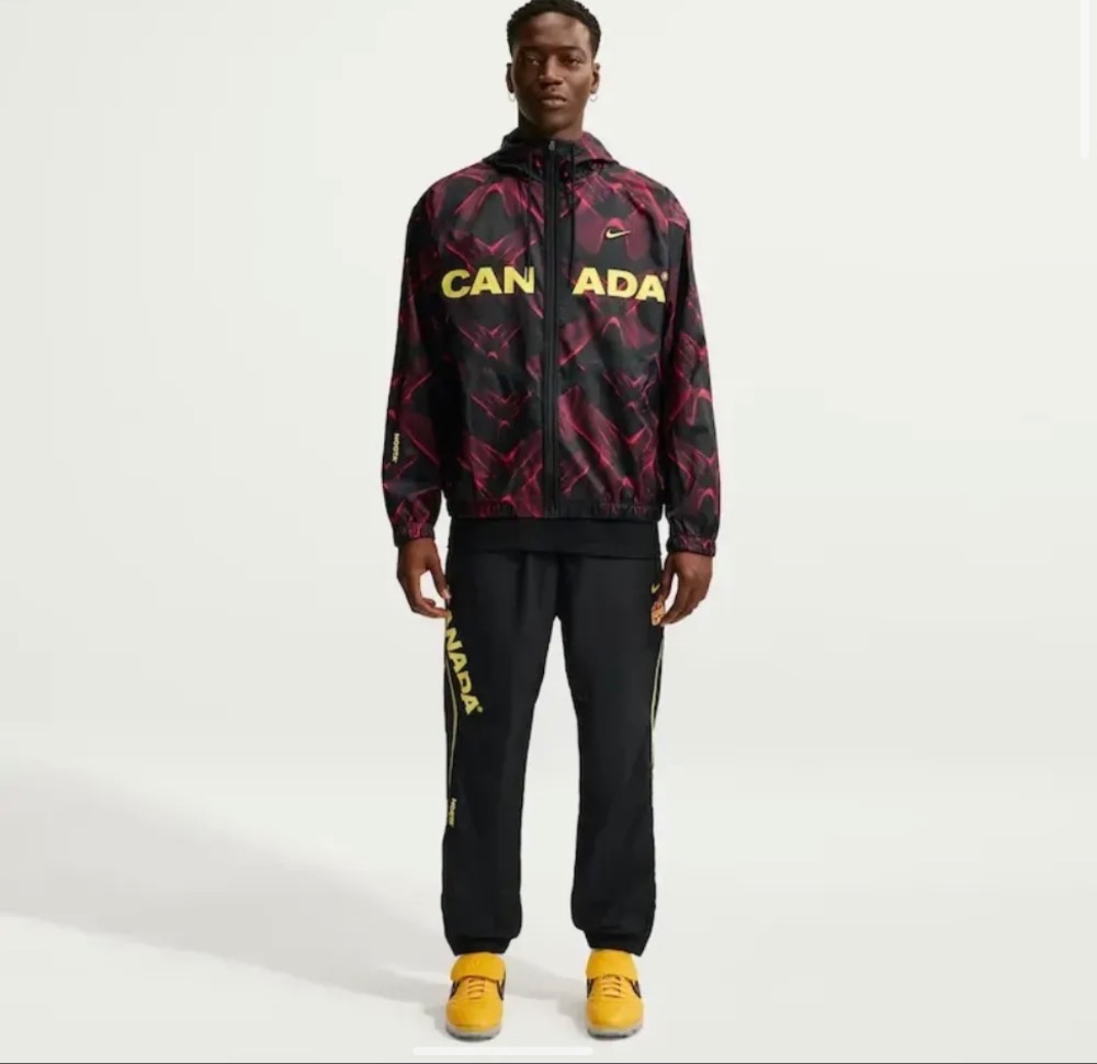 Canada x NOCTA x Nike Jaqueta Dri-FIT Anthem Black Red — G, Novo