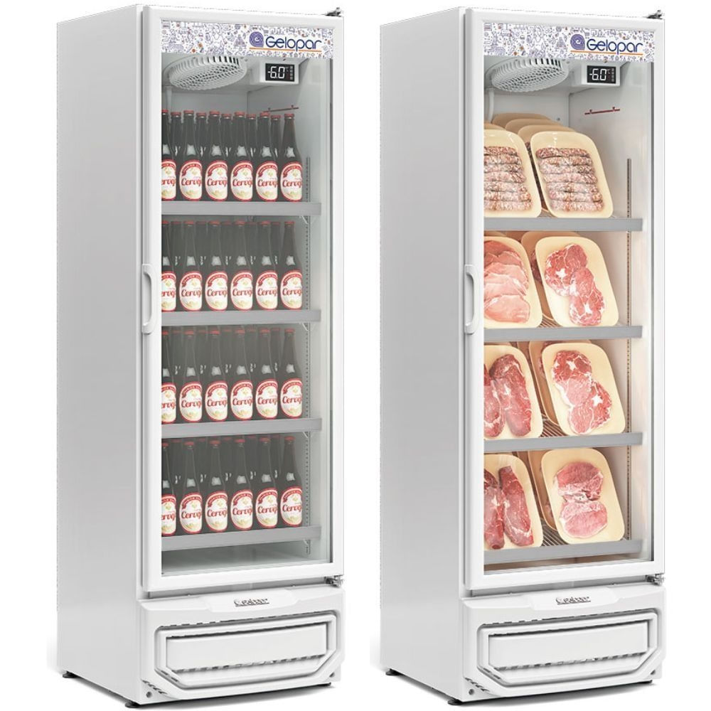 Foto 2 de Expositor de Bebidas Vertical 1 Porta GCBC45 Branco 220V Gelopar