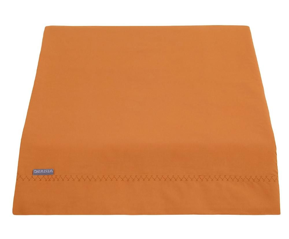 Lençol Superior Cúrcuma 200 Fios - King Size Amarelo