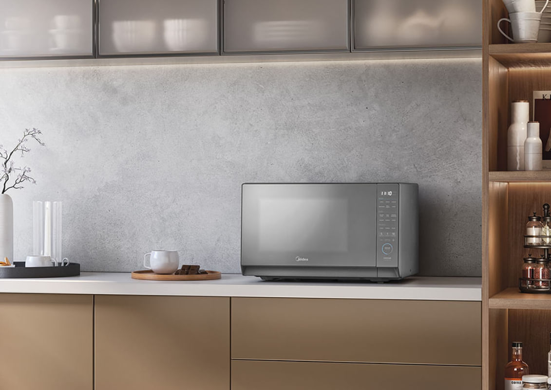 Foto 5 de Micro-ondas 35L Prata Porta Espelhada MasterCook Midea 220