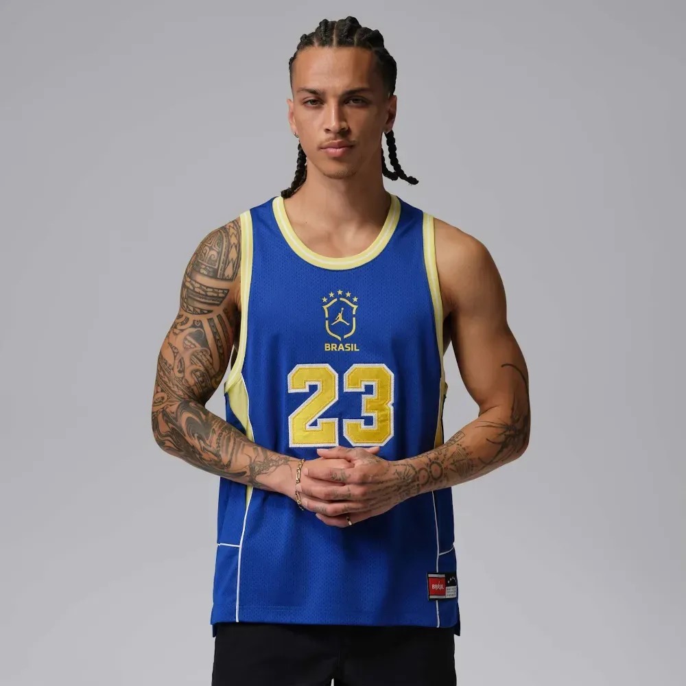 Regata Air Jordan Brasil Essentials Mesh Blue — M, Novo
