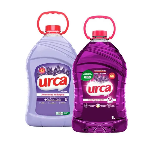Kit Lava Roupas Líquido + Amaciante Urca Lavanda