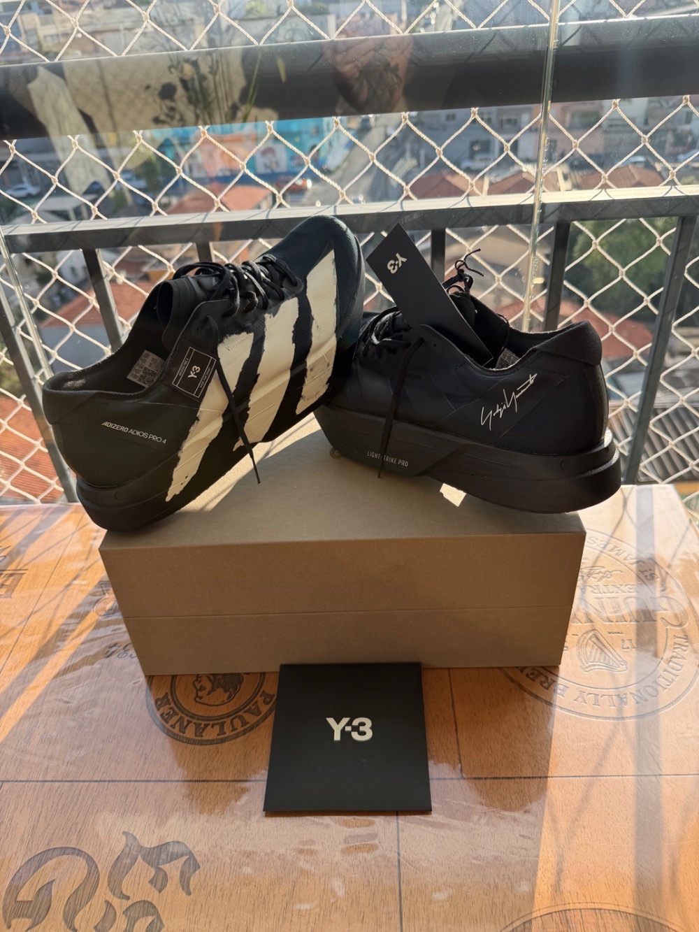 Y-3 x adidas Adios Pro 4 Black Off White — 44, Novo