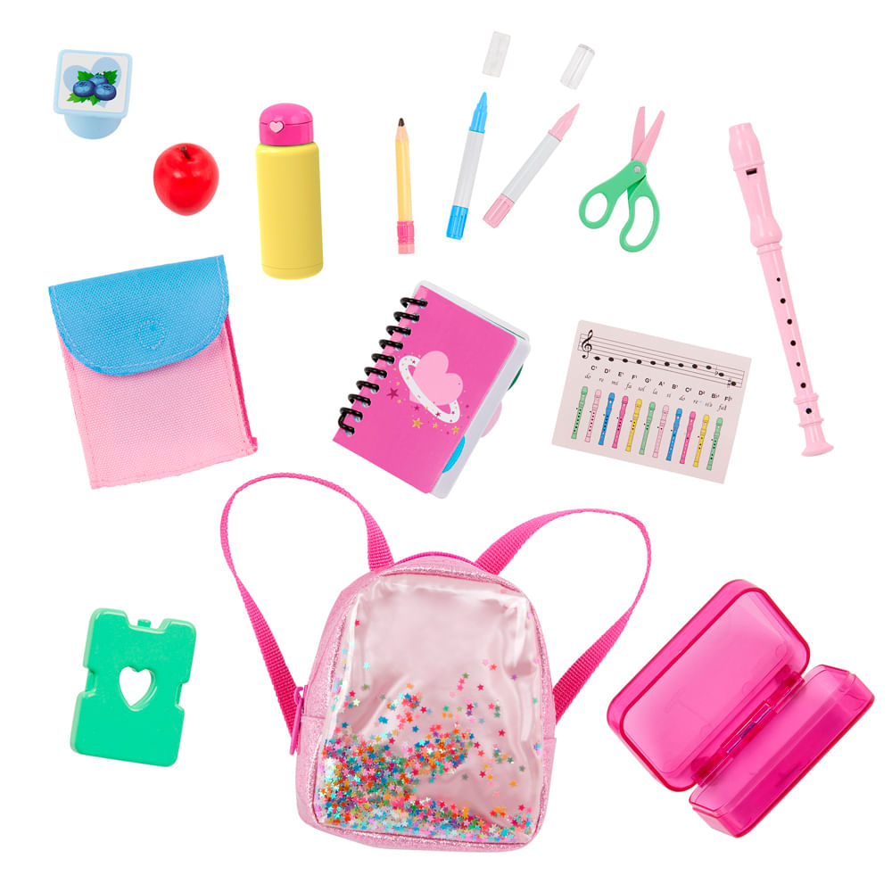 Kit de Material Escolar Pronta para a Escola Our Generation