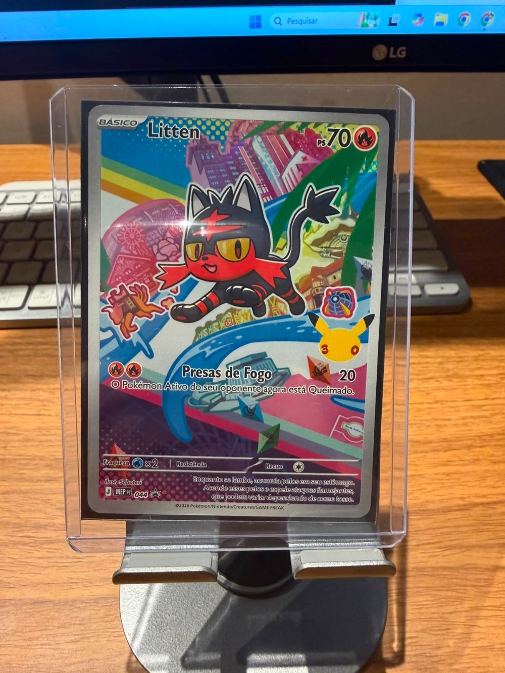 Litten (44) Mega Promos Pokémon TCG — Near Mint, Novo