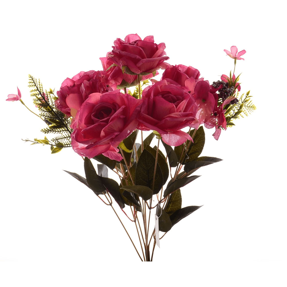 Galho Rosa Complemento X11 Pink 45Cm - Bela Flor