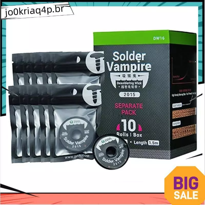 DW16 Solder Vampire 2015 Pavio De Dessoldagem De Ultra Densidade Para Reparo Avançado De Placa-Mãe De Celular (10 Rolos/
