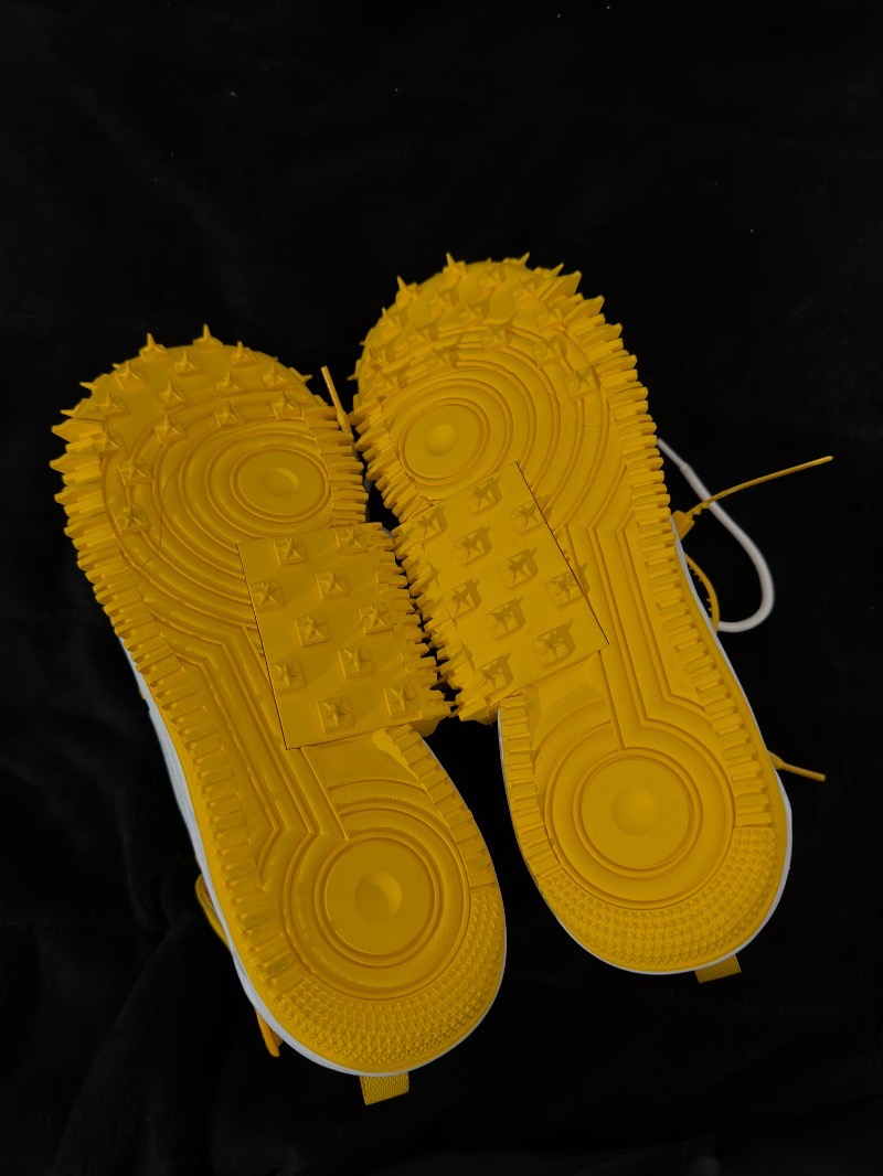 Foto 4 de Off-White x Nike Air Force 1 Mid Varsity Maize — 46, Novo