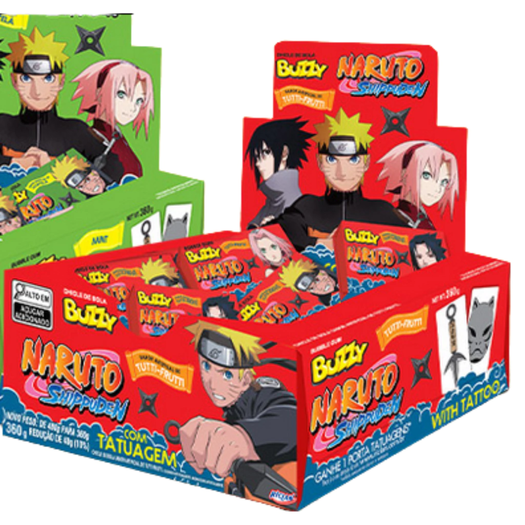 Chiclete Naruto Tutti-frutti - Buzzy