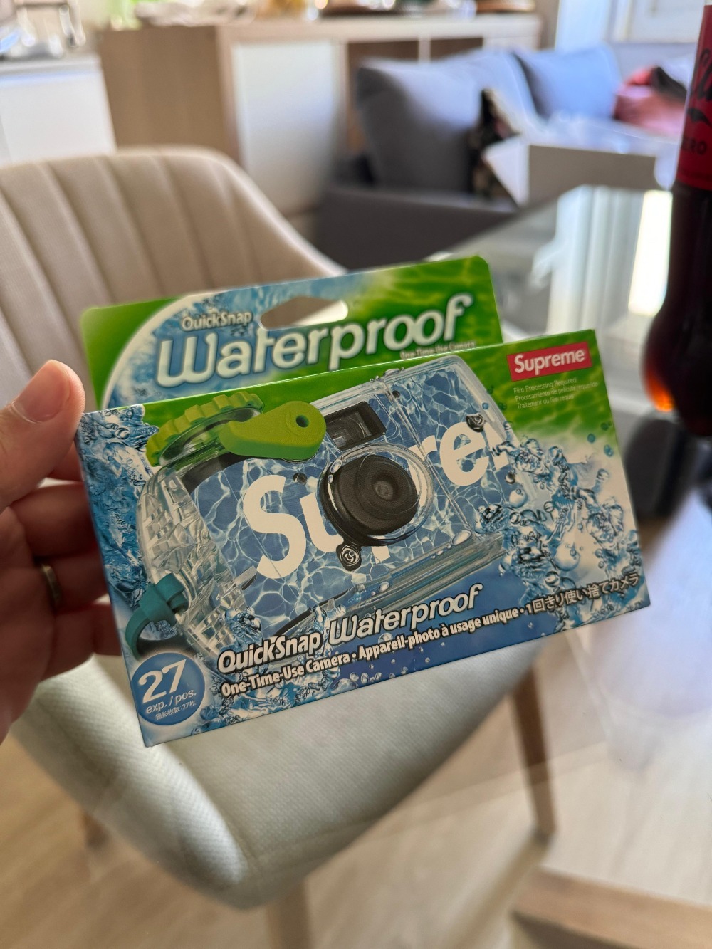 FujiFilm x Supreme Câmera Waterproof Blue — Único, Novo