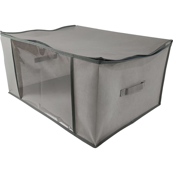 Caixa Organizadora TNT Flexível, 60 x 45 x 30cm, Cinza, Dello - CX 1 UN