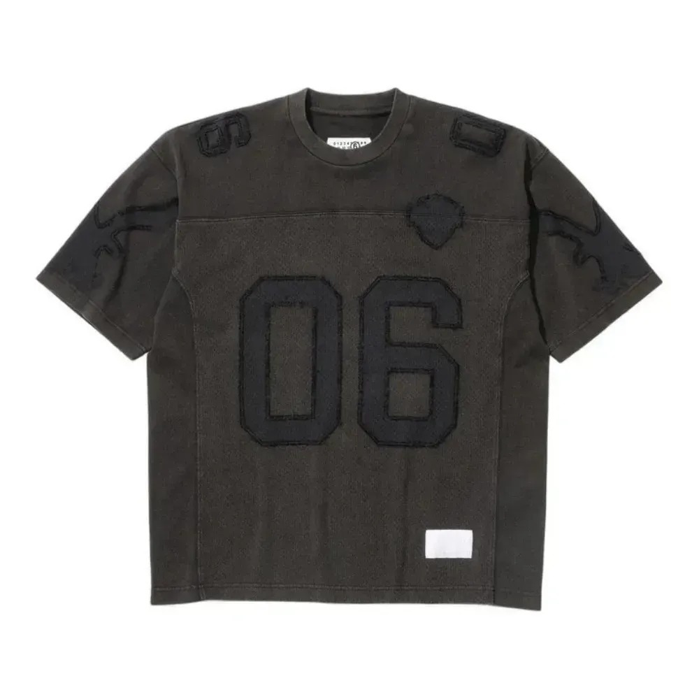Maison Margiela x Supreme Camiseta Cotton Football Jersey Black SS26-W4 — P / M / G / XG / XXG, Novo