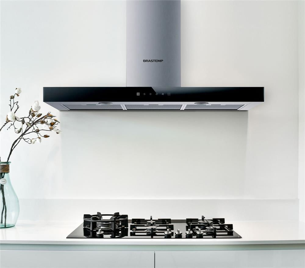 Foto 2 de Coifa Tbox Parede Brastemp 90cm Inox - BAE90AR 110