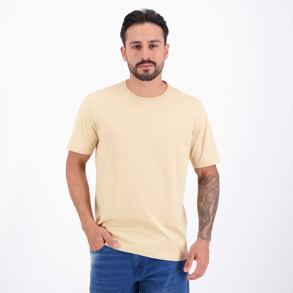 Camiseta New Era Garment Wash Bege