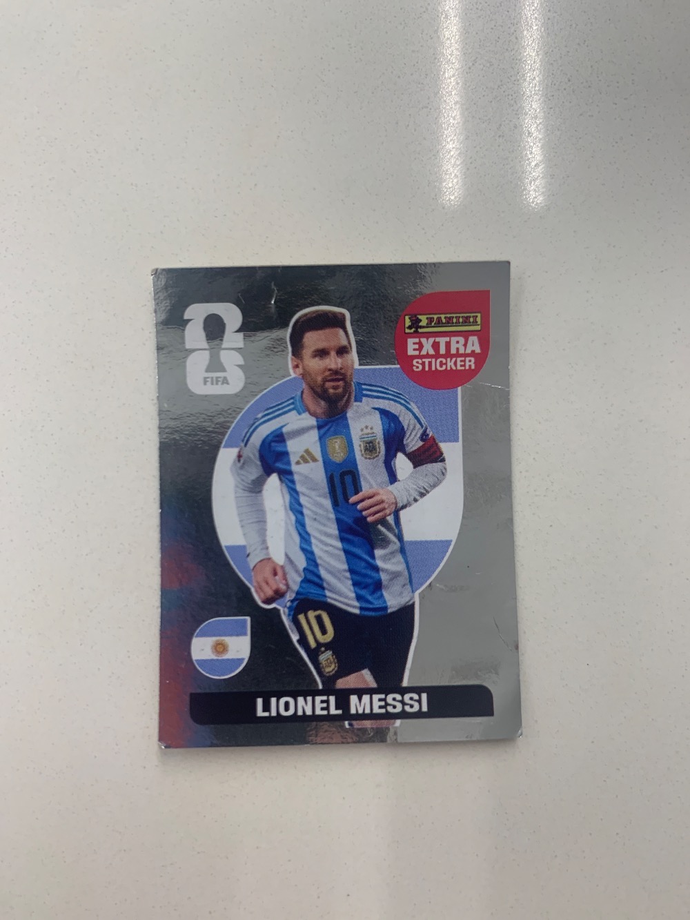 Figurinha Panini Lionel Messi Legend Prata FIFA World Cup 2026 — Único, Usado