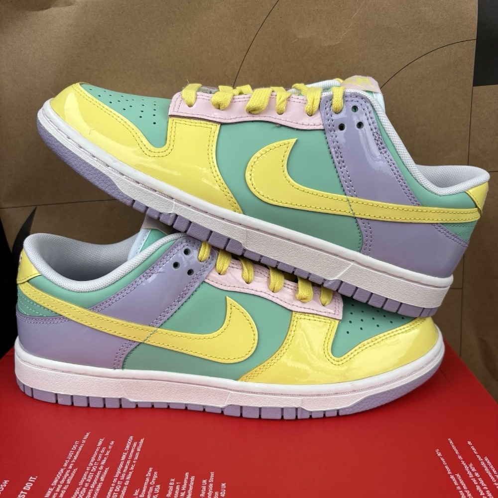 Nike Dunk Low Easter Yellow Bright Turquoise Light Lavender — 34 / 35 / 35.5 / 36 / 37 / 37.5 / 38 / 39, Novo