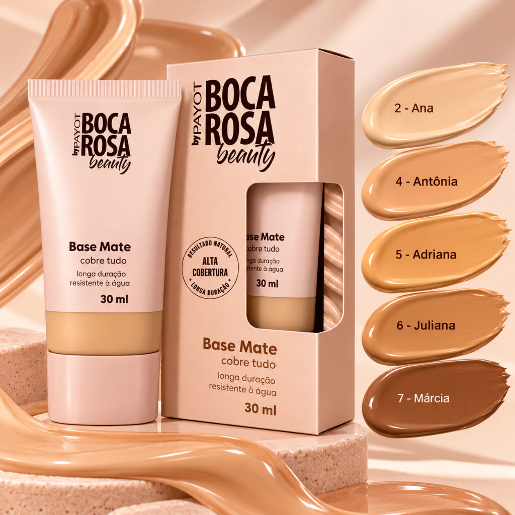 Base Mate Boca Rosa Beauty Payot Alta Cobertura