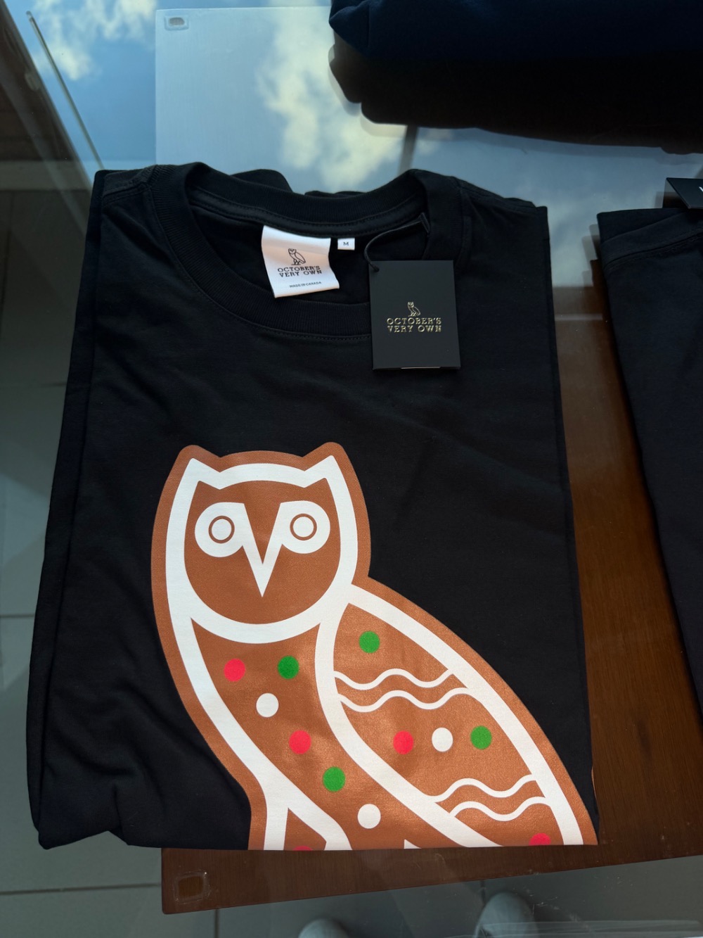 Camiseta OVO Gingerbread Owl Black — P, Novo