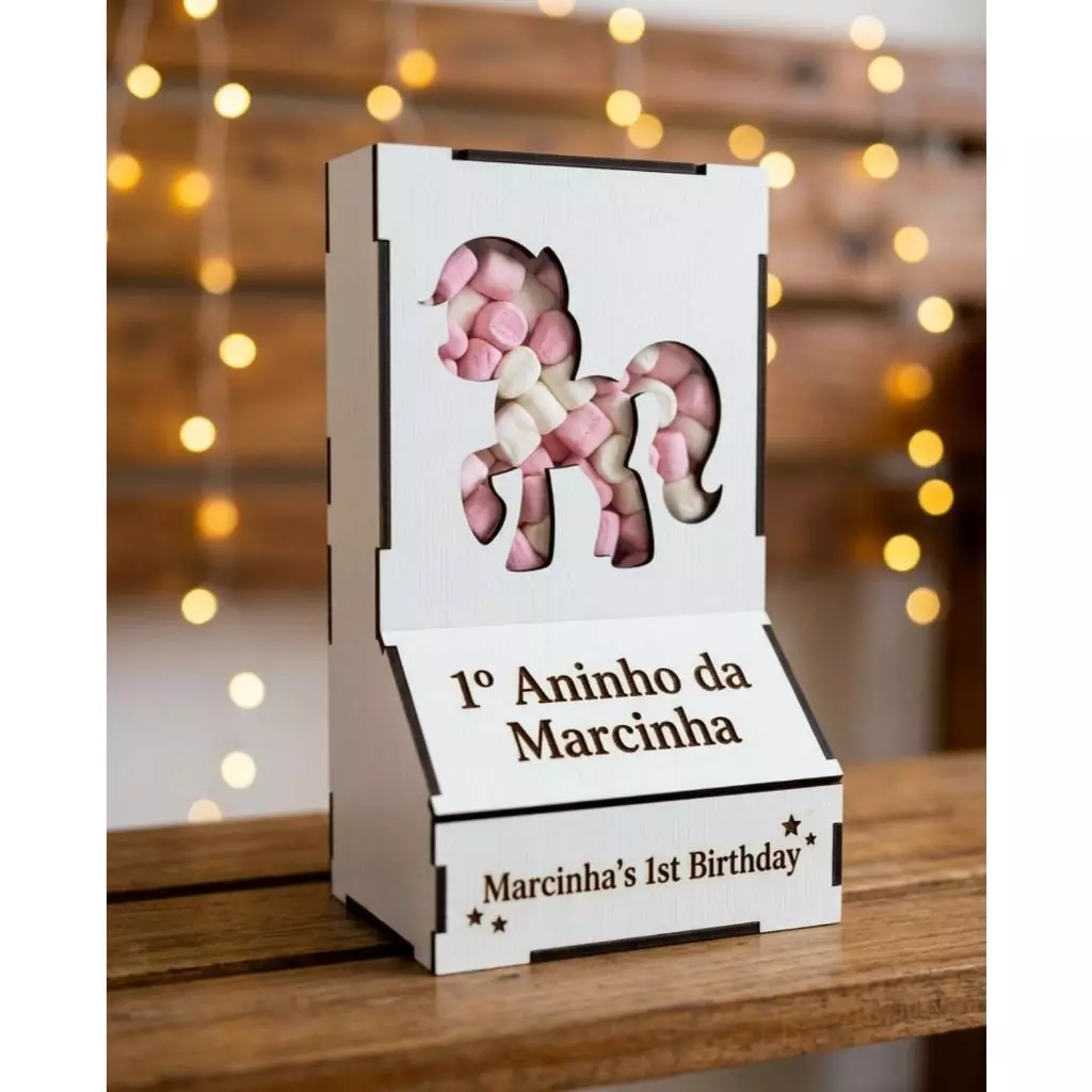 Display Expositor Multiuso MDF com Visor Transparente