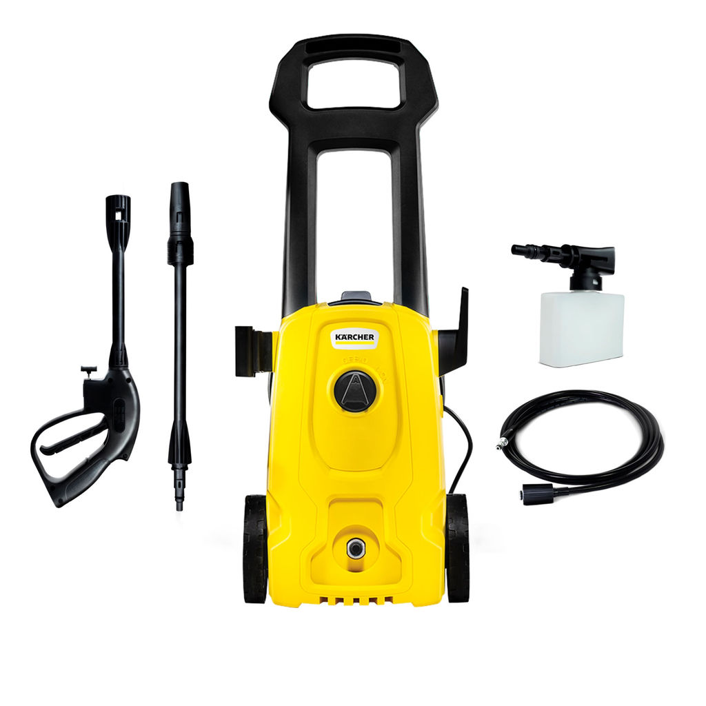 Lavadora de Alta Pressão Kärcher Wash Jet 1.500 PSI/Libras 1400W 300L/h com Aplicador de Detergente e Lança Regulável