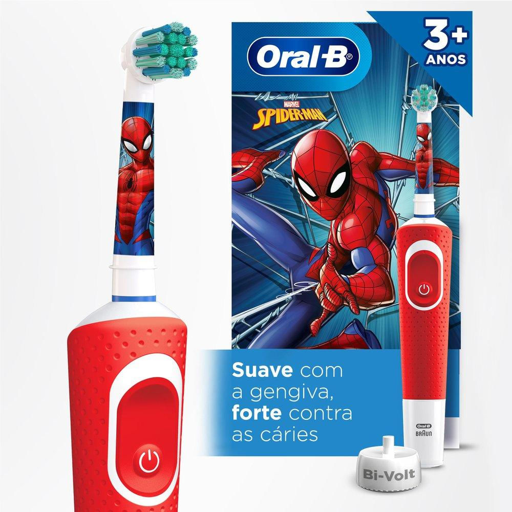 Foto 2 de Escova de Dentes Elétrica Oral-B Spider-Man
