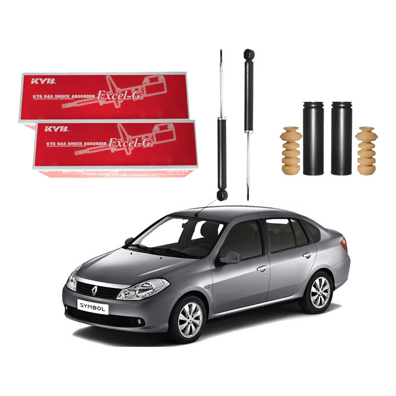 Kit Amortecedor Traseiro, Symbol 1.6 2009 A 2013
