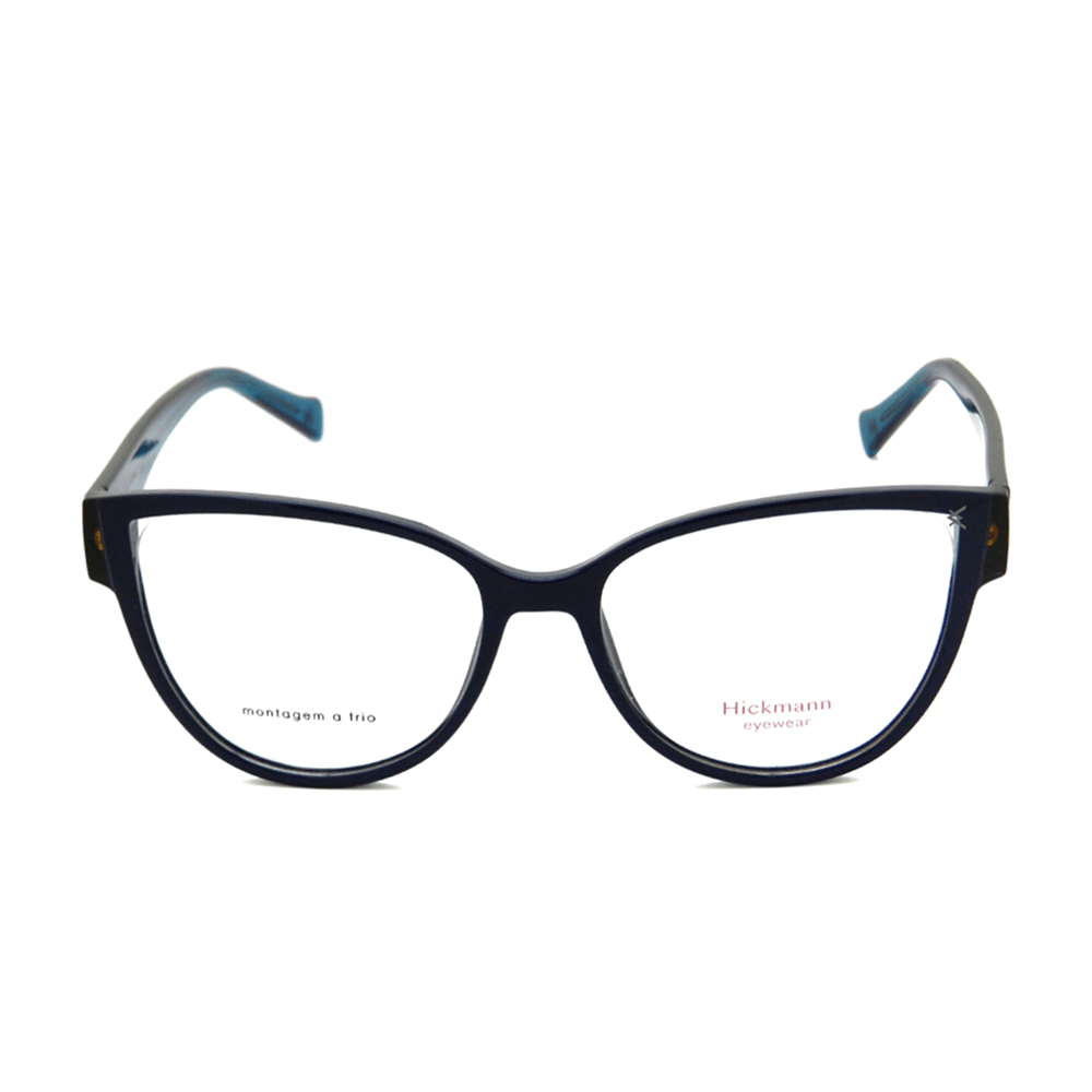 Armação para Óculos de Grau Feminina Hickmann HI40002 D01 Azul Brilho
