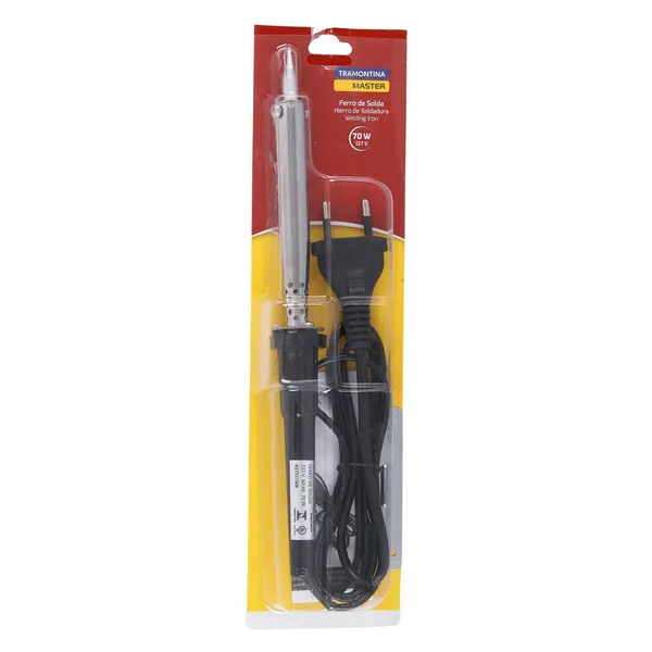 FERRO DE SOLDA 70W 127V COM EMPUNHADURA PLASTICA TRAMONTINA