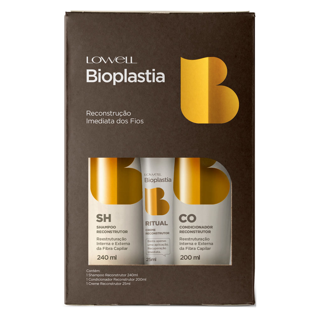 Lowell Bioplastia Kit - Shampoo + Condicionador + Creme — Kit