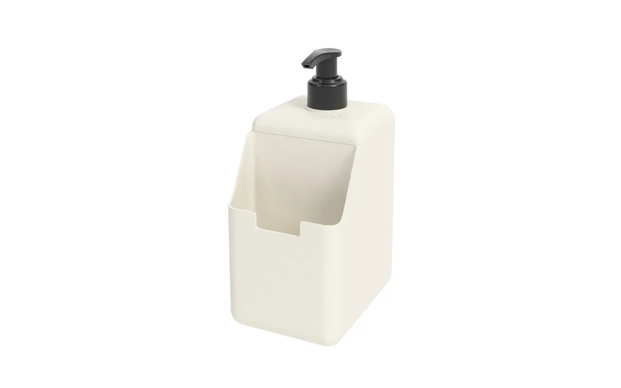 Dispenser para Detergente e Esponja Coza Single 500ml Light Gray