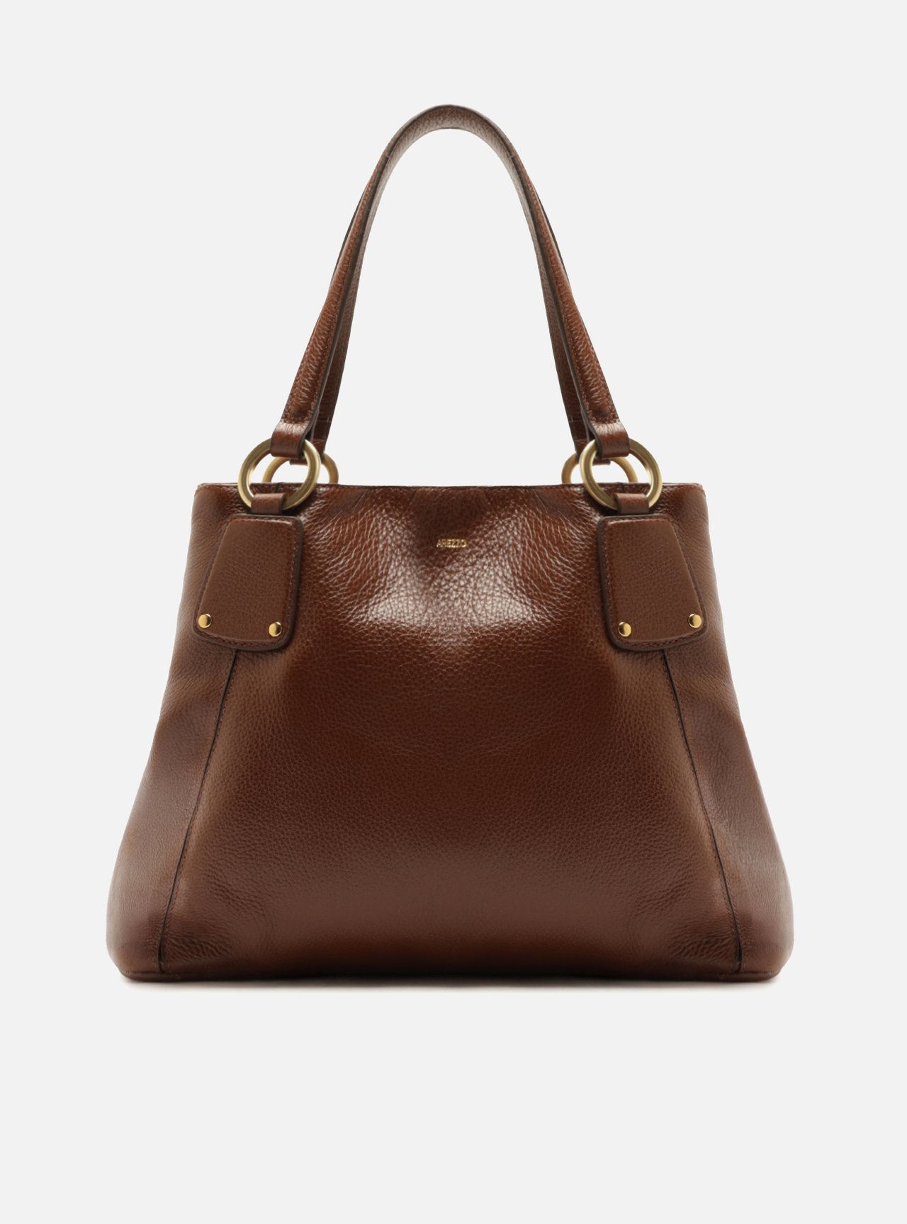 Bolsa Hobo Marrom Couro Grande
