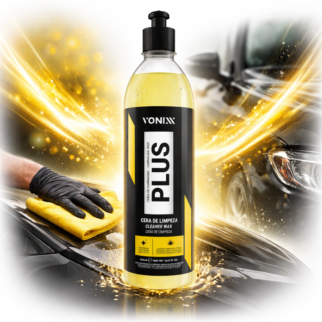 Cera Automotiva Carnauba Plus Da Vonixx 500ml Brilho e Proteção