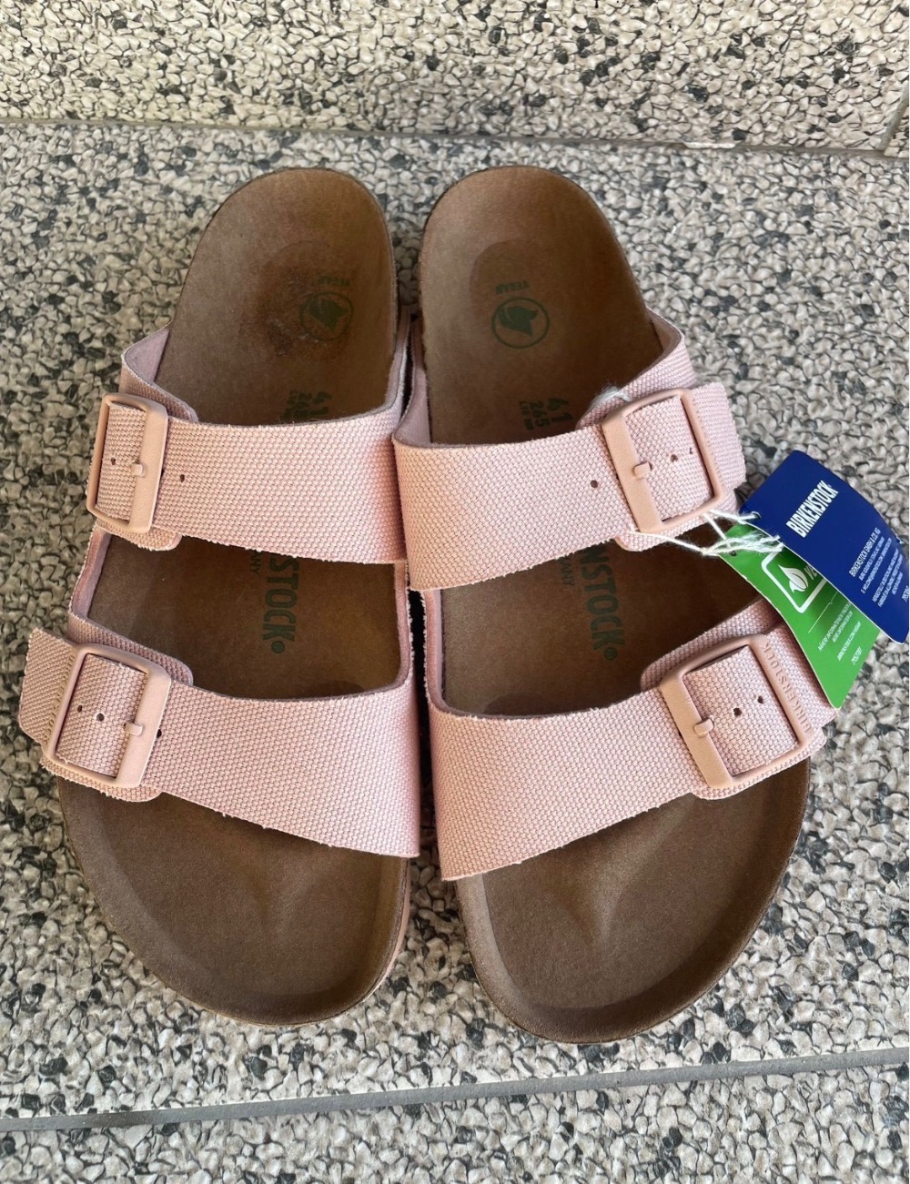 Sandália Birkenstock Arizona Tex Vegan Rose — 40, Novo