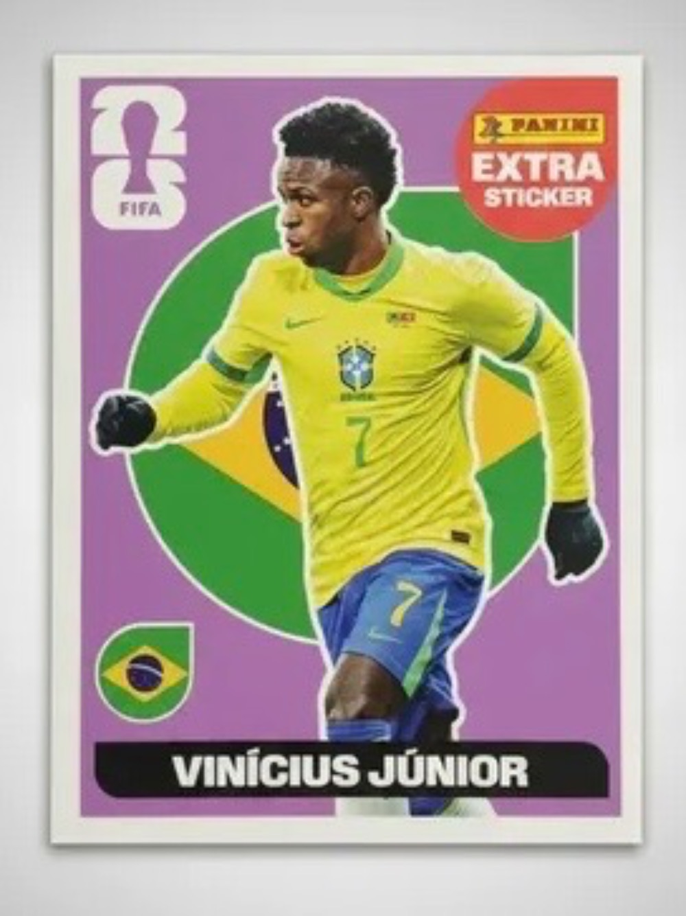 Figurinha Panini Vini Jr Legend Roxo FIFA World Cup 2026 — Único, Novo