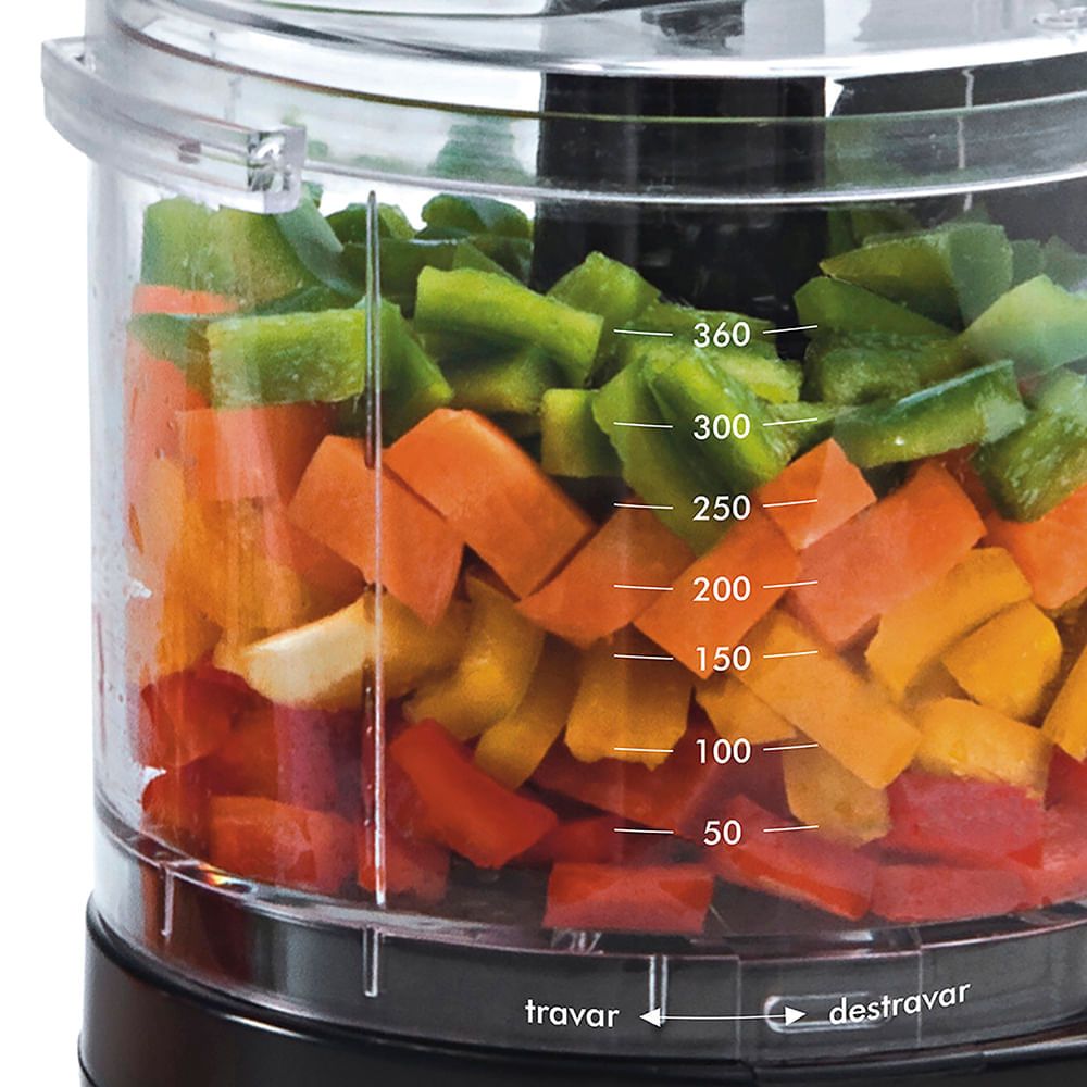 Foto 2 de Mini Processador de Alimentos Britânia 360ml Função Pulsar 2P 110
