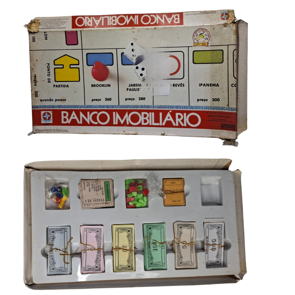 Banco Imobiliário Estrela Anos 90 Antigo Vintage (Item de Colecionador)
