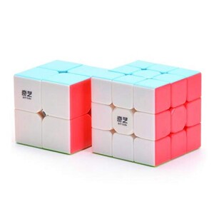 CuberSpeed Bundle QY Toys 3x3 Stickerless with 2x2 Speed Cube Speed Cube Set 2x2 3x3 Magic Cube