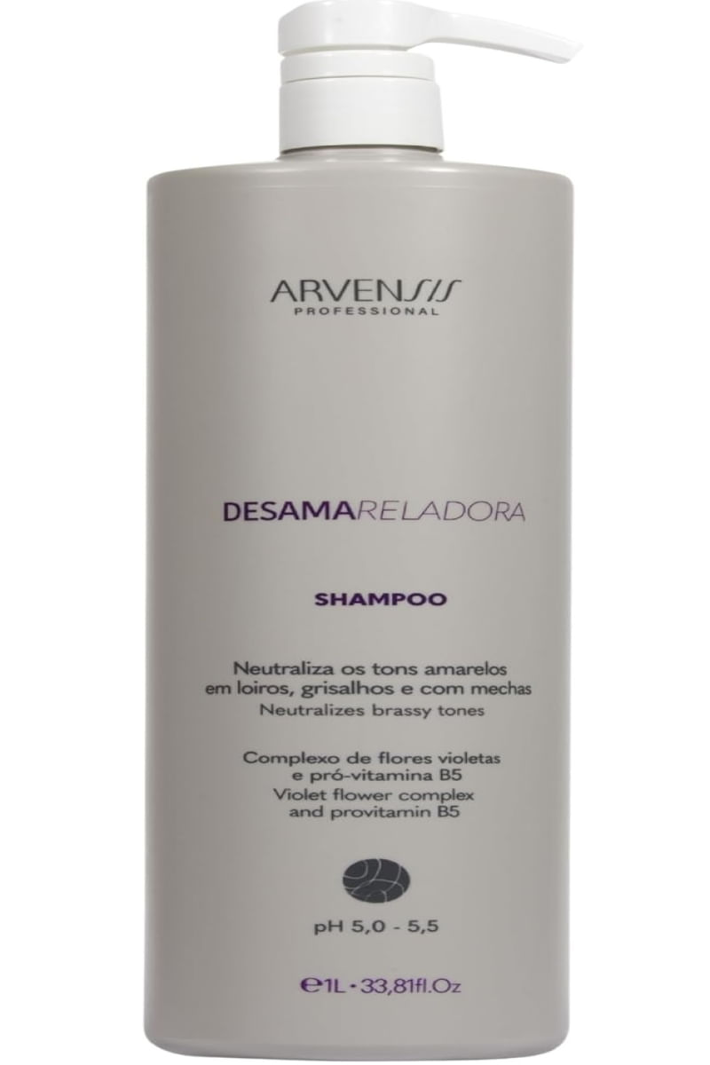 Arvensis Shampoo Desamarelador 1L - Blond Platinum