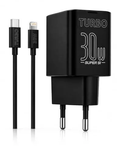 Carregador 30W Turbo USB-C, Compatível iPhone