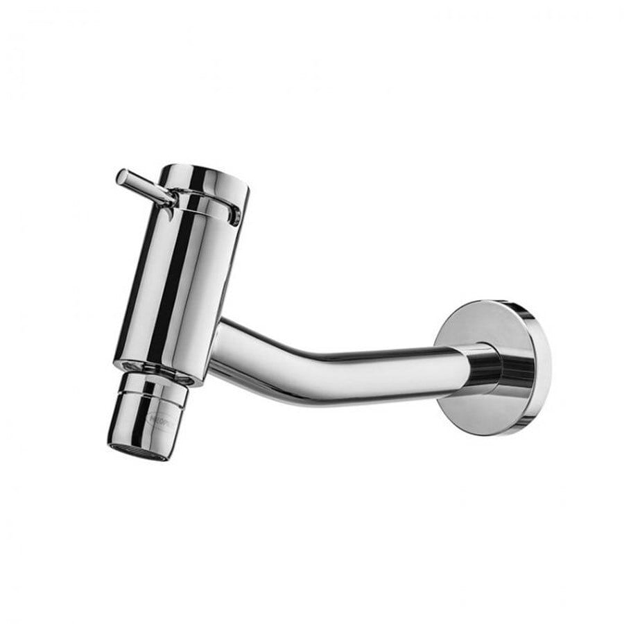 Torneira de parede para cozinha com arejador articulado Basic cromada Celite
